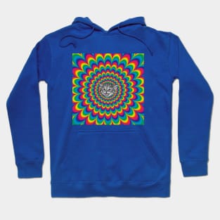 Psychedelic Smiley Cat Hoodie